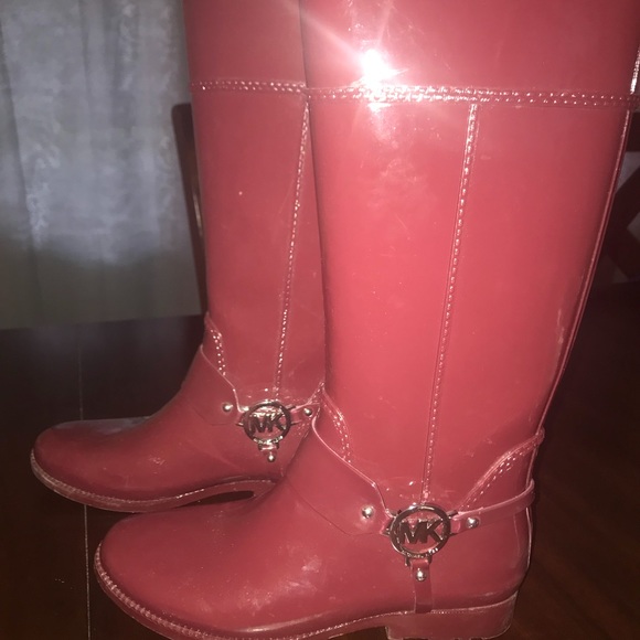 SOLD Michael Kors Fulton Harness Tall Rain Boots - Picture 2 of 3